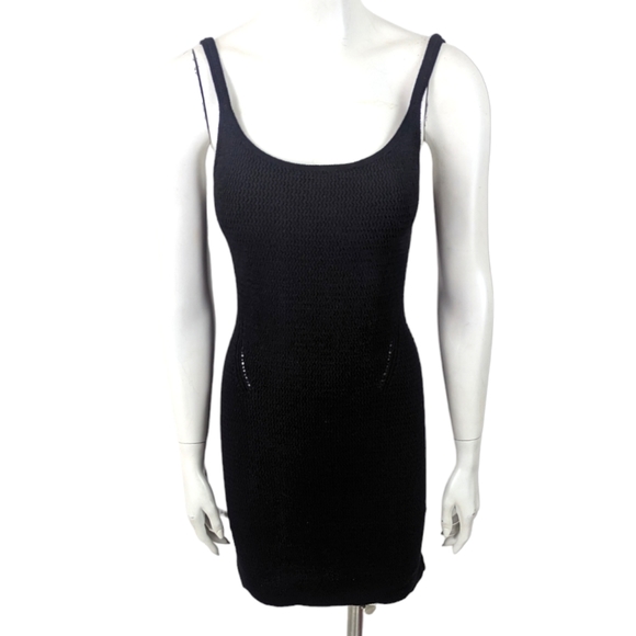 Rag & Bone Lena Mini Dress NEW Bodycon Crochet Dress Womens Small Black - Picture 2 of 13